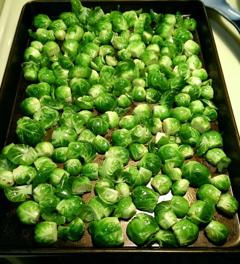 Balsamic Roasted Brussels Sprouts - The Half-Crunchy Mama