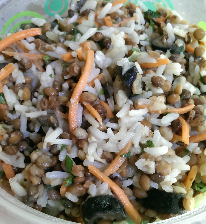 Lentil Rice Salad - The Half-Crunchy Mama