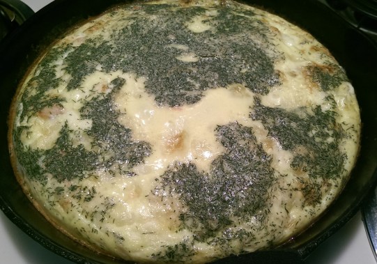 Smoked Salmon and Goat Cheese Frittata | The Half-Crunchy Mama