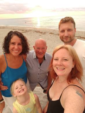 Sunset beach dinner tradition